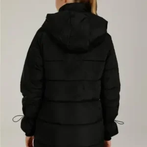 کاپشن بلند زنانه کارینا مدل SN36 رنگ مشکی 21W3200SN36 - 13040