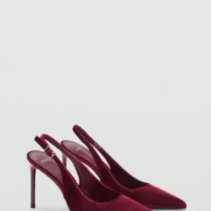 کفش پاشنه بلند مخملی - 12811