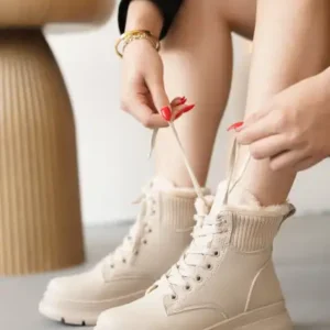 D988 بوت و بوتی زنانه معمولی مقاوم در برابر سرما برای فصل زمستان - 12848