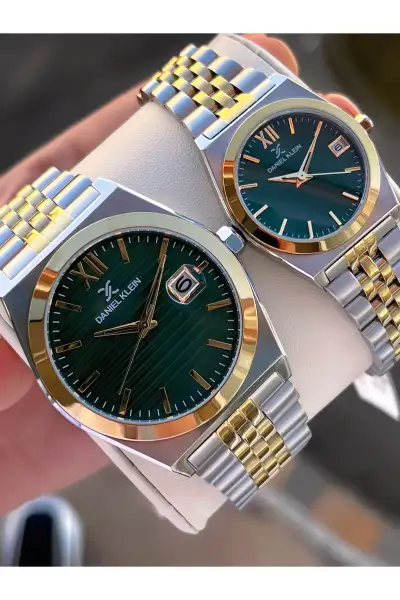 ساعت دو نفره با بند فولادی و مقاوم در برابر آب تا عمق 3 متر مدل CF.DK230 - 12177 ساعت دو نفره با بند فولادی و مقاوم در برابر آب تا عمق 3 متر مدل CF.DK230 - 12177