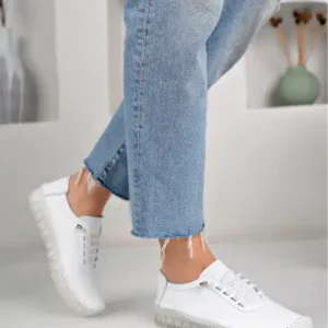 کفش روزمره زنانه تکیه بر چرم طبیعی - فصل جدید - 12761