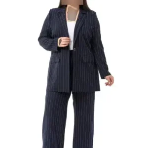 ست دو تکه کت و شلوار سایز بزرگ زنانه ترک