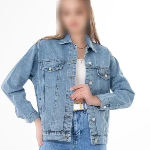 کت جین با دکمه و دو جیب - 11835