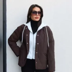 Mont پاراچوتی با طرح کاپیتونه و کلاه‌دار - 12690