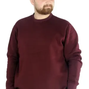 سویشرت مردانه مدل Xl با یقه گرد پایه‌ای کد 20131 به رنگ زعفرانی - 13018