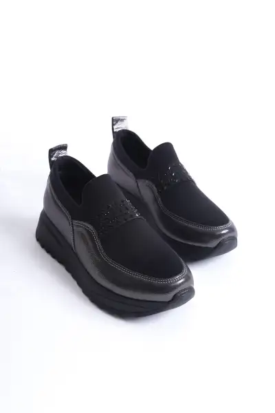 کفش ورزشی روزمره طبیعتی با کفی ضخیم و بنددار بدون بند DEL'SOLERA - 12775 کفش ورزشی روزمره طبیعتی با کفی ضخیم و بنددار بدون بند DEL'SOLERA - 12775