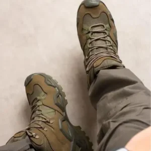 کفش نظامی کوتاه خزدار و ضد آب تاکتیکی/فضای باز رنگ خاکی 41 - 12215