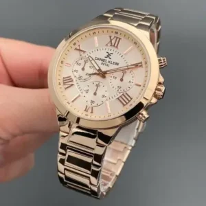 ساعت مچی زنانه رنگ رز، با قابلیت ضد آب 3 اتماسفر - 12138