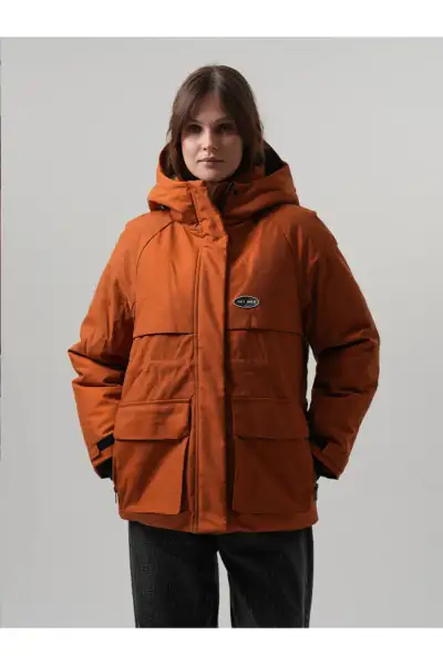 کاپشن زنانه سوئدی با کلاه، ضد آب و ضد باد مدل سوفیا - 12659