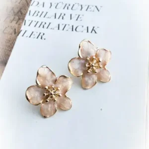 گوشواره استیل مدل گل - 12062