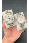 ساعت مچی مردانه و زنانه رنگ طلایی و نقره‌ای - 12161