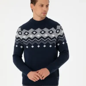 کازاک تراش دار آبی تیره با یقه نیمه باز ۵۰۲۹۶۴۴۸-VR۰۳۳ - 12941