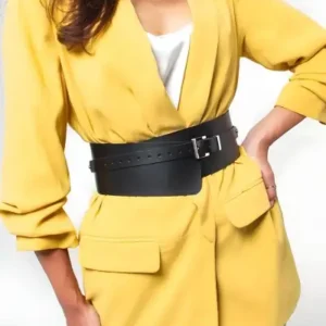 کمربند کمر قابل تنظیم چرمی، کمربند کمر ضخیم - 12190