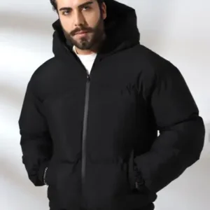 کاپشن بامبر اورسایز ضد آب و ضد باد با کلاه - 13079