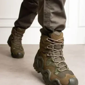 کفش نظامی کوتاه خزدار و ضد آب تاکتیکی/فضای باز رنگ خاکی 41 - 12215