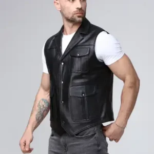 جلیقه چرمی اصل - 12727