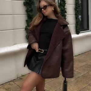 جاگردن کاوری قهوه‌ای چرم - 11856