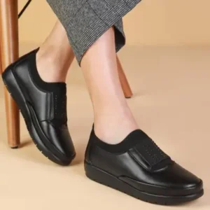 کفش مادرانه ارتوپدی با کفی ژله‌ای و رویه چرم اصل دورتکس مدل D319 - 12749