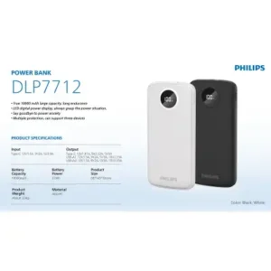 USB-C و 2x USB-A شارژ شده، DLP7712 - 12865