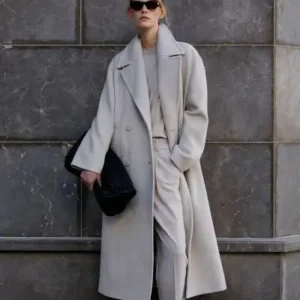 پالتو زنانه برنیه به رنگ بژ - 13055