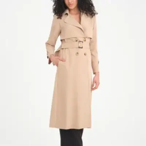 کت زنانه سافید ضد چروک انعطاف‌پذیر بدون آستری مدل آستین کوتاه تابستانی رنگ بژ 7522 - 12570