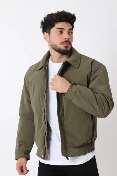 کاپشن نیمهزنانه با کمر الاستیک مدل نووا 1759_60300 - 13071 کاپشن نیمهزنانه با کمر الاستیک مدل نووا 1759_60300 - 13071