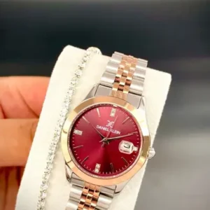 ساعت مچی زنانه با بند استیل، ۳ ATM ضد آب، سری ویژه فصل جدید، دارای ۲ سال گارانتی و فاکتور. - 12149