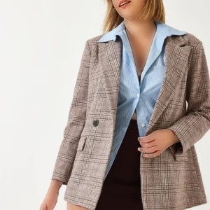 کت کژوال طرح چهارخانه زنانه (مدل 5046 کد 60261079) - 11834