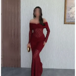 پیراهن دکمه‌دار با دامن چروک و آستین باز - 12038