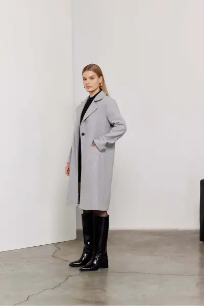 کابان کاشی بلند طوسی زنانه / مجموعه - 12371