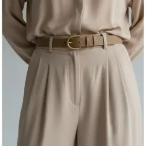 کمربند ویزون با قفل antiqued از چرم طبیعی 100% - 12200