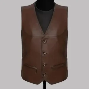 جلیقه کلاسیک چرم اصل - 12719