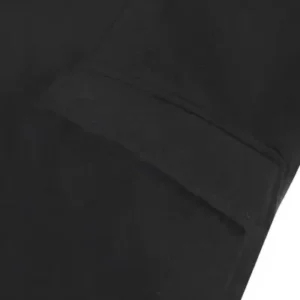 پالتوی پشمی مشکی مردانه با برش تنگ و بلند - 13098