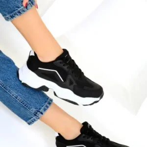 کتانی زنانه سیاه و سفید ۱۸۱۴۸ - 12964