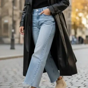 بوت مینی کوتاه زنانه با کفی ضخیم و پاشنه بلند، رویه بتنی و داخلی پشمی چرمی - 12437