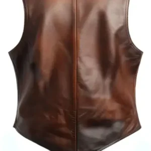 جلیقه چرم طبیعی مردانه 2025 - 12717