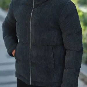 کاپشن ساده مخملی بادشونده - 12281