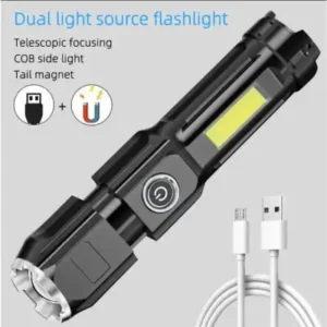 چراغ قوه شارژی زوم دار کمپکت RF-Q1 - 12219