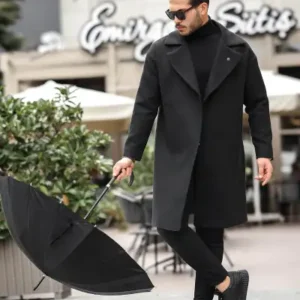 کاپشن پالتو مردانه کَشِی با برش راحت و سایز بزرگ - فصل جدید - 13097