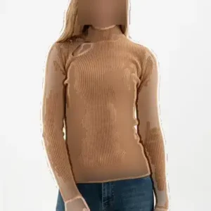 22K0167K1 بلوز زنانه با جزئیات پنجره‌ای - 12244