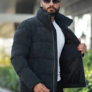 کاپشن ساده مخملی بادشونده - 12281