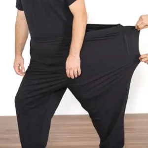 شلوار ورزشی جیب‌دار با پارچه نرم و سایز بزرگ مگا 0000013 - 12522