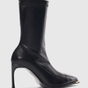 بوت زنانه آلیره با پاشنه باریک و نوک تیز - مشکی - 11960