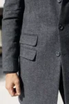 پالتوی مردانه خاکستری تیره - 13106