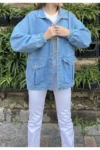 کت جین زنانه آبی - 11891