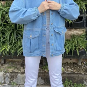 کت جین زنانه آبی - 11891