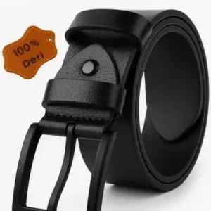 کمربند متناسب با شلوار کتان از جنس چرم طبیعی - 12204