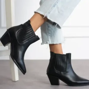 بوت زمستانی زنانه وسترن 129 - بوت راحت - 12837