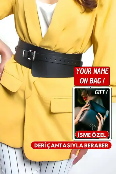 کمربند کمر قابل تنظیم چرمی، کمربند کمر ضخیم - 12190 کمربند کمر قابل تنظیم چرمی، کمربند کمر ضخیم - 12190