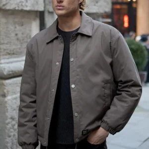 کت مردانه اورسایز با دکمه فشارنده - کاپشن الوان - 11920